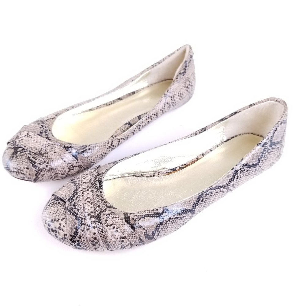 Aldo Snake Print Ballet Flats Size 7 (37) B175